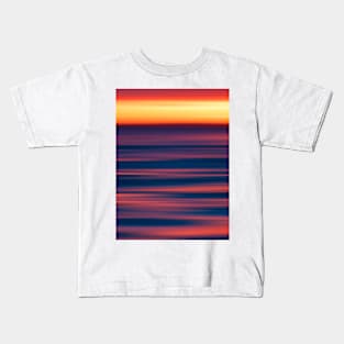 blue orange yellow sunset View Kids T-Shirt